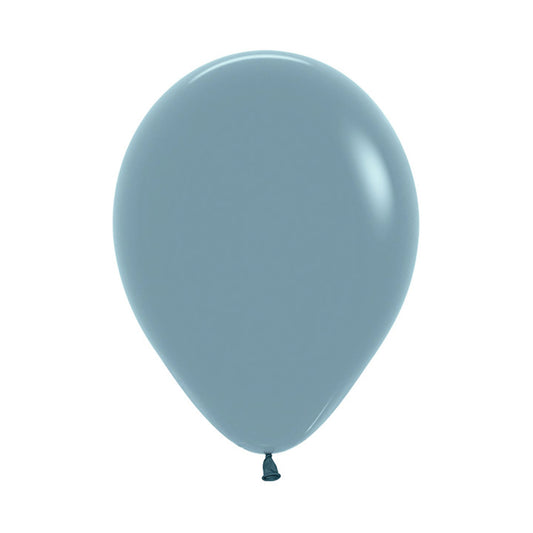 Sempertex 12cm Pastel Dusk Blue Latex Balloons 140, 50PK