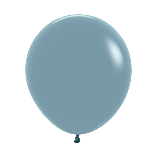 Sempertex 45cm Pastel Dusk Blue Latex Balloons 140, 6PK
