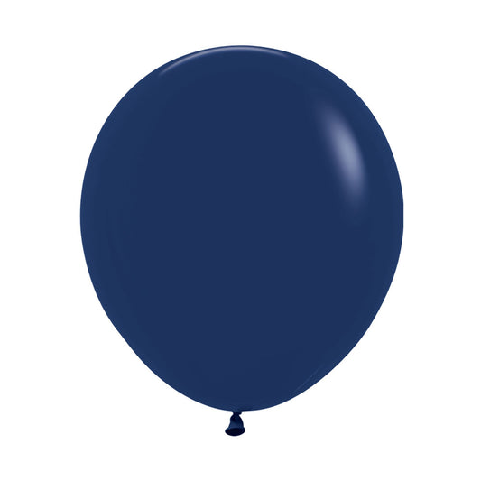 Sempertex 45cm Fashion Navy Blue Latex Balloons 044, 6PK