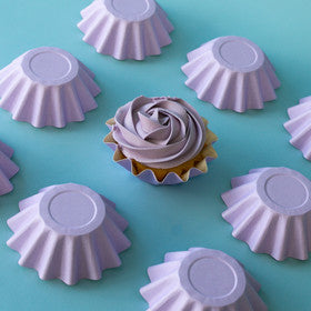 Pastel Lilac Bloom Baking Cups