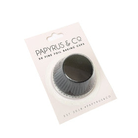 Standard Black Foil Baking Cups 50-Pk