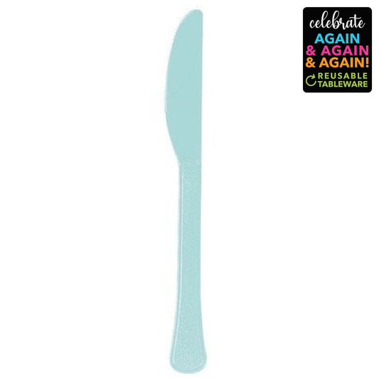 Premium Knives 20 Pack Robin's Egg Blue - Extra Heavy Weight