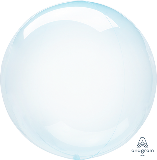 Crystal Clearz Blue Round Balloon S40