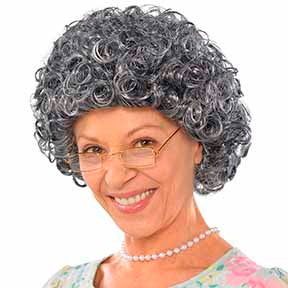 Wig Granny Curly