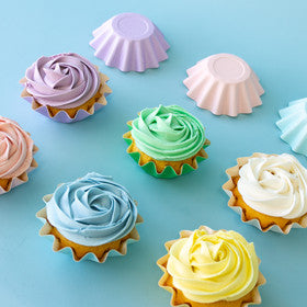 Pastel Assorted Bloom Baking Cups