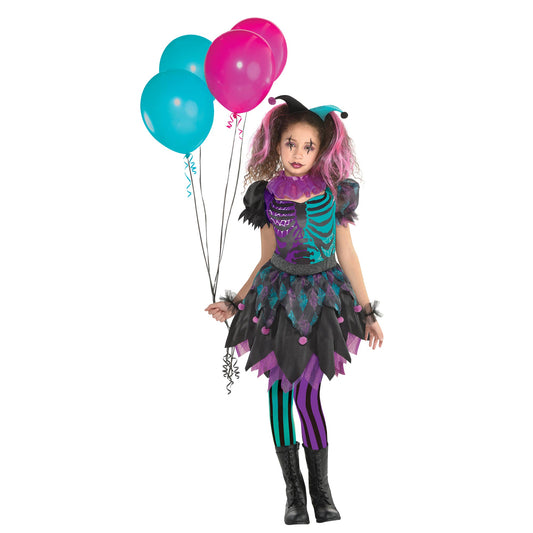 Costume Haunted Harlequin Girls 6-8 Years