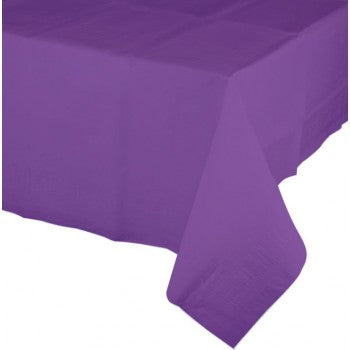 Amethyst Purple Tablecover Tissue & Plastic Back 137cm x 274cm