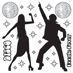 Disco Silhouettes Wall Decorations Insta-Theme Props