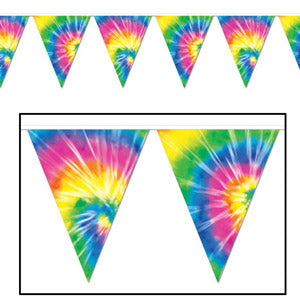 Pennant Flag Banner Tie-Dyed