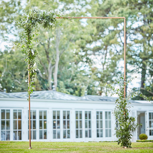 Botanical Wedding Backdrop Copper Frame