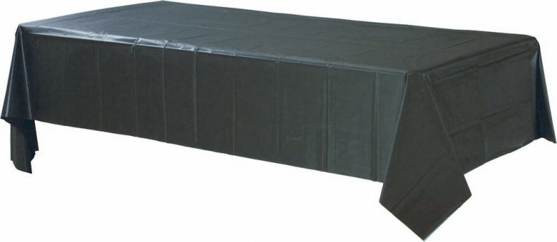 Plastic Rectangular Tablecover-Jet Black