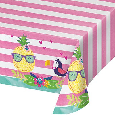 Pineapple N Friends Tablecover Plastic All Over Print 137cm x 259cm
