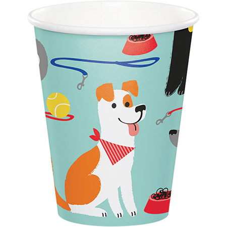 Dog Party Cups Paper 266ml