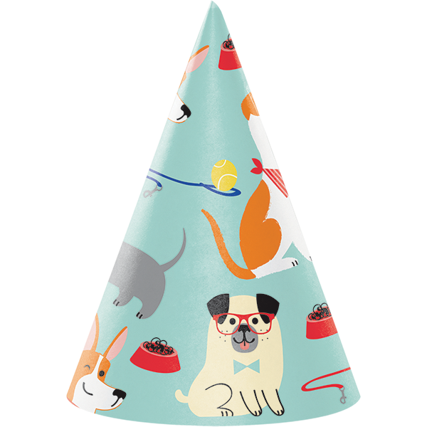 Dog Party Cone Shaped Party Hats