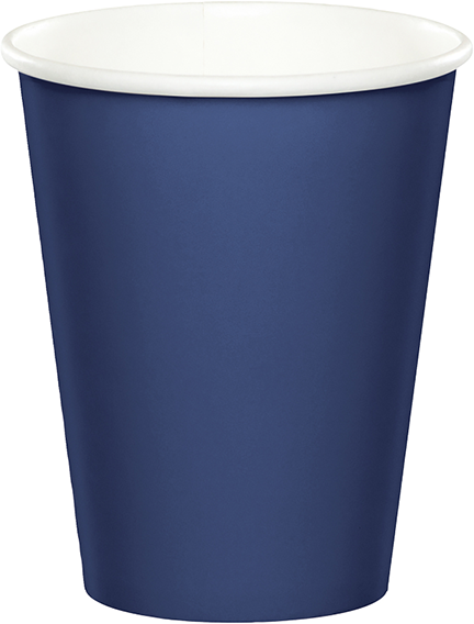 Navy Blue Cups Paper 266ml