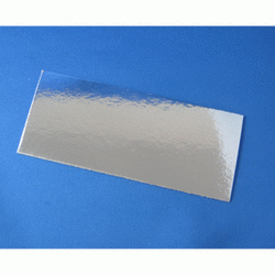 100x50mm Silver Boards To Fit Poly Prop Bags 100mm Wide With 50mm Gusset - Pack of 100