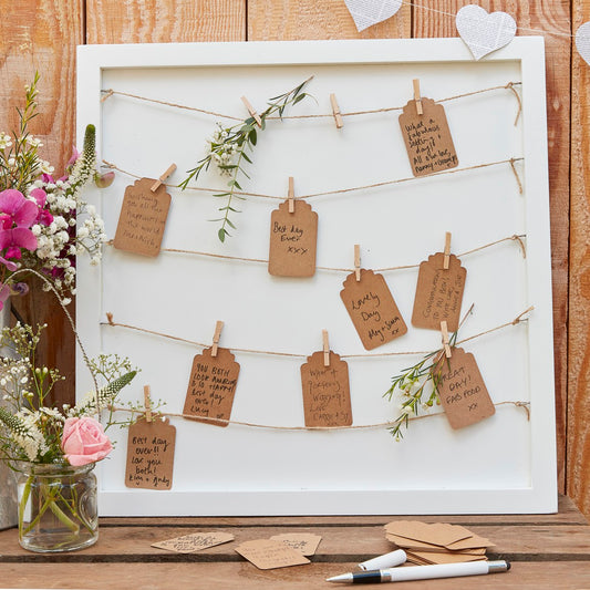 Rustic Country Guest Book Pegs