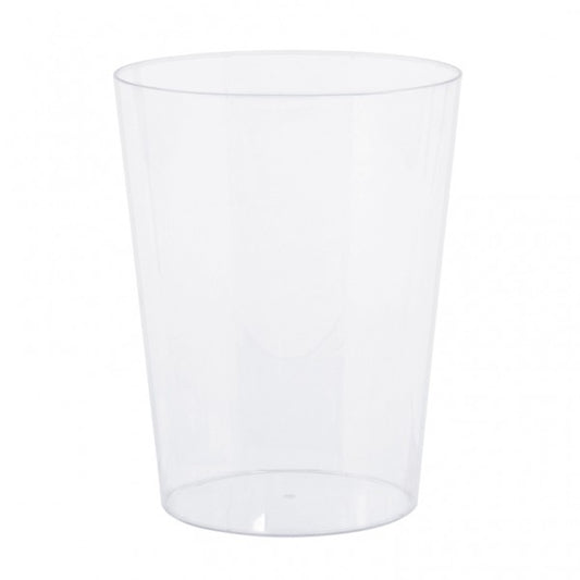 Cylinder Container Plastic Clear Medium 14cm