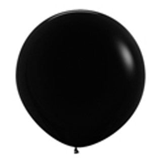 Sempertex 90cm Fashion Black Latex Balloons 080, 2PK