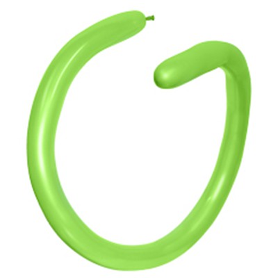 Sempertex 260T Fashion Lime Green Modelling Latex Balloons 031, 100PK