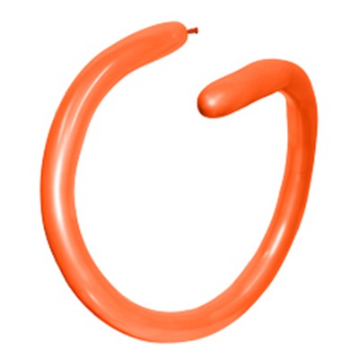 Sempertex 260T Fashion Orange Modelling Latex Balloons 061, 50PK