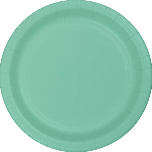 Fresh Mint Green Banquet Plates Paper 26cm