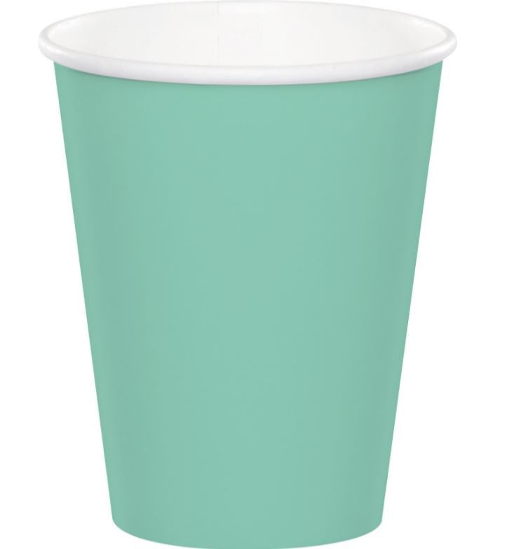 Fresh Mint Green Cups Paper 266ml