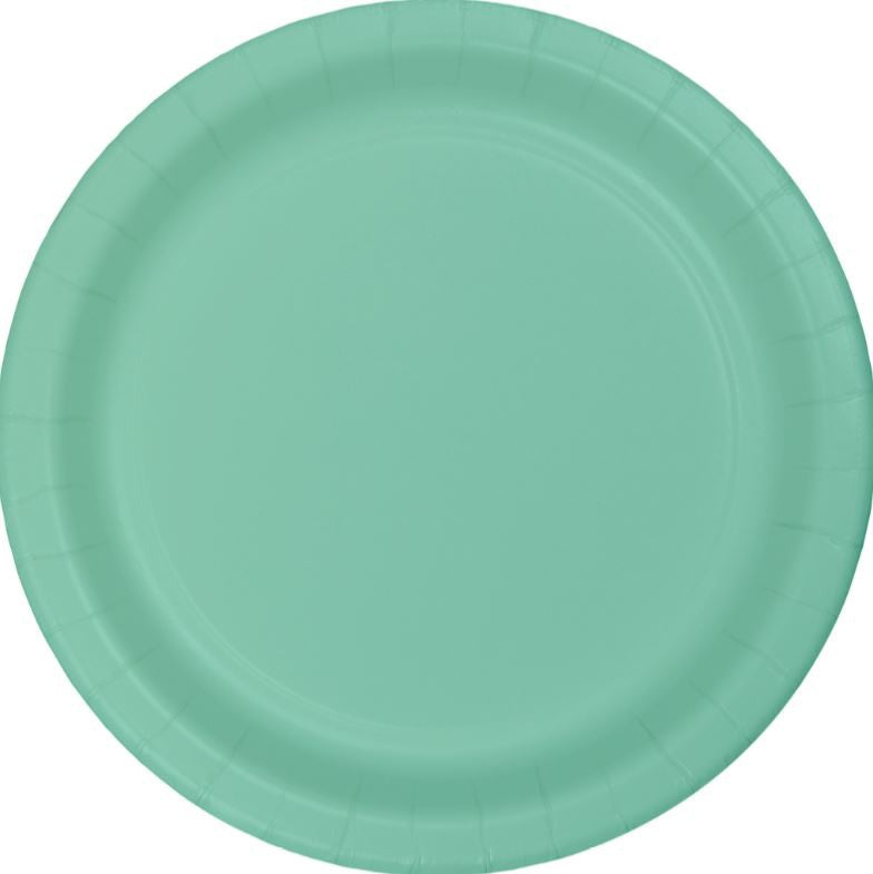Fresh Mint Green Dinner Plates Paper 23cm