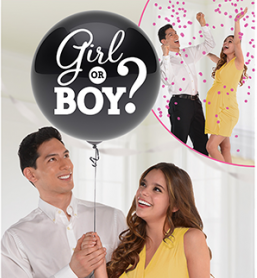 Girl Reveal He or She Girl or Boy? 60cm Latex Balloon