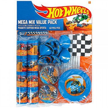 Hot Wheels Wild Racer Mega Mix Favors Value Pack