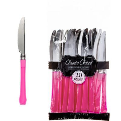 Premium Classic Choice 20 Pack Knife Bright Pink