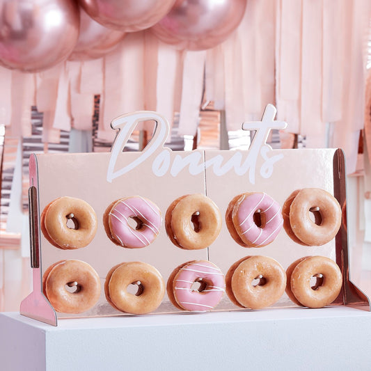 Mix It Up Donut Wall Rose Gold Foiled
