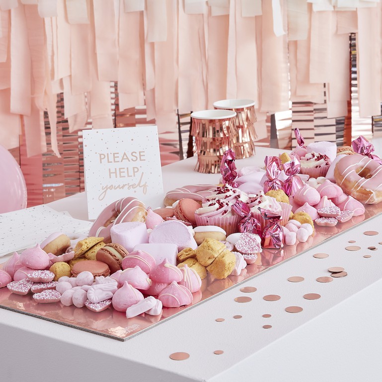 Mix It Up Treat Stand Grazing Table Rose Gold
