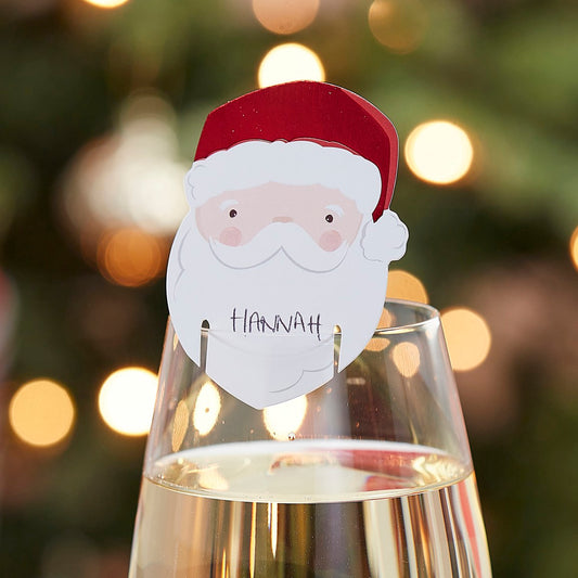 Merry Everything Santa Drink Toppers