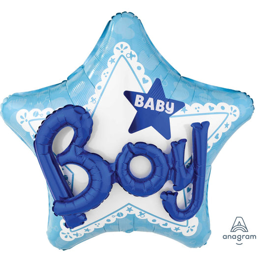 Multi-Balloon Celebrate Baby Boy P75