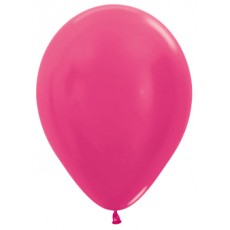 Sempertex 30cm Metallic Fuchsia Latex Balloons 512, 100PK