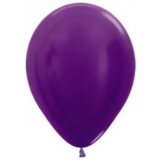 Sempertex 30cm Metallic Purple Violet Latex Balloons 551, 25PK