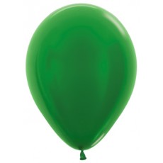 Sempertex 30cm Metallic Green Latex Balloons 530, 25PK