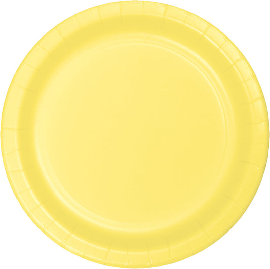 Mimosa Yellow Dinner Plates Paper 23cm