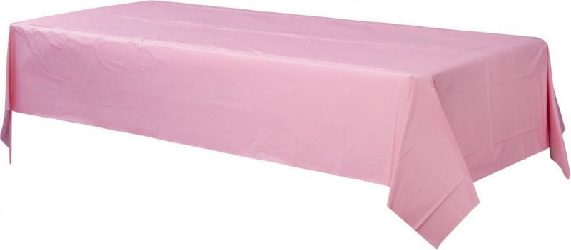 Plastic Rectangular Tablecover-New Pink