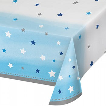 One Little Star Boy Tablecover Plastic All Over Print 137cm x 259cm