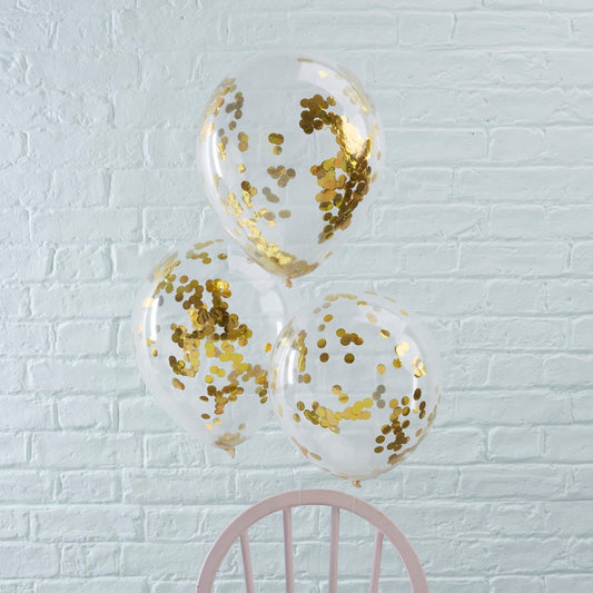 Pick & Mix Balloons Confetti Gold