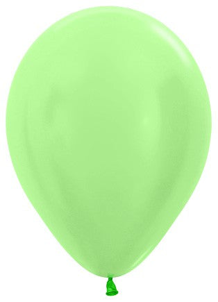 Sempertex 30cm Satin Pearl Green Latex Balloons 430, 25PK