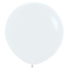 Sempertex 90cm Satin Pearl White Latex Balloons 406, 2PK