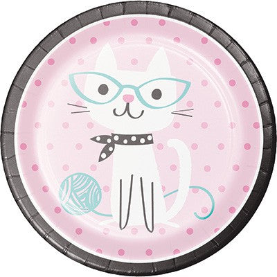Purrfect Party Dinner Plates Paper 22cm