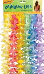 Floral Value Pack Leis - Rainbow