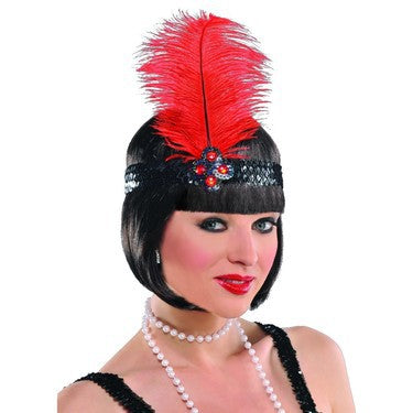 Gatsby Girl Feather Headband