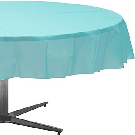Plastic Round Tablecover Robin's-egg Blue