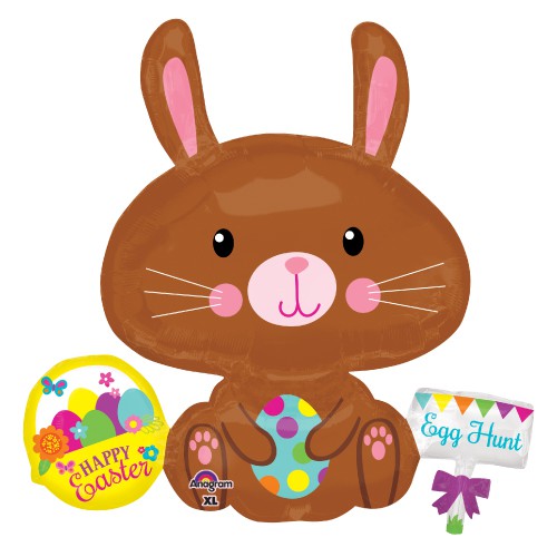 SuperShape XL Happy Easter Bunny with Spotted Egg P35