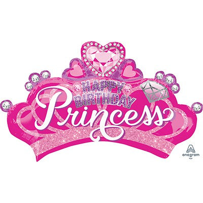 SuperShape Happy Birthday Princess Crown & Gem P35